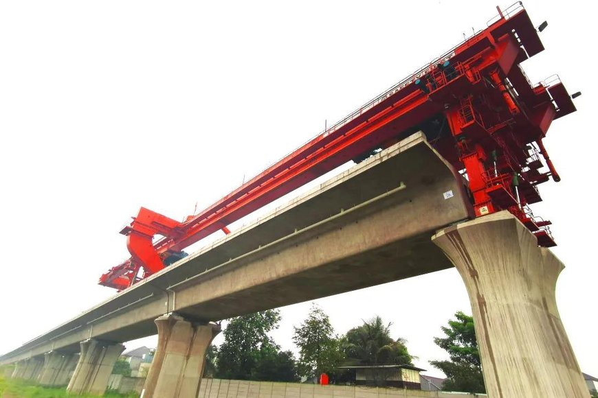 Jakarta-Bandung High-speed Railway in Indonesia Sees First Heavy-grade Box Girder Erected